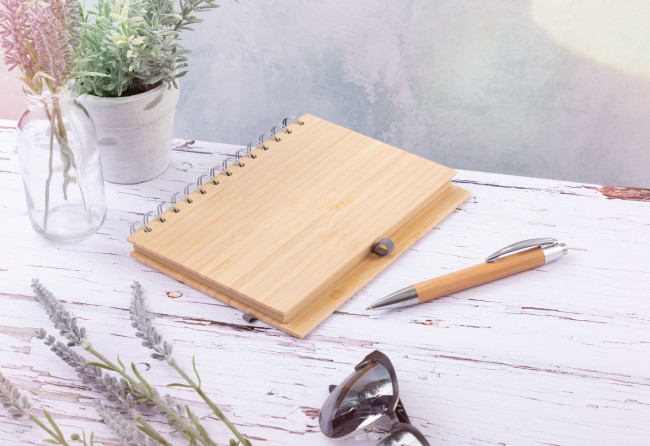 Bamboo Note Pad and Pen